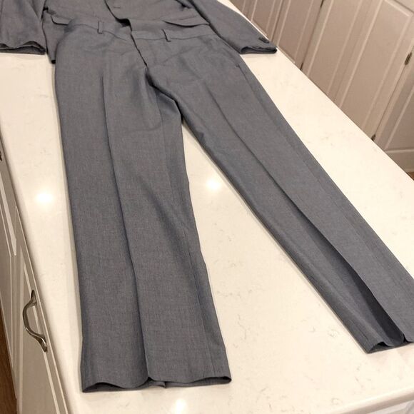 Banana republic tailored fit navy blue summer suit set 42R 33x34 - Picture 7 of 11